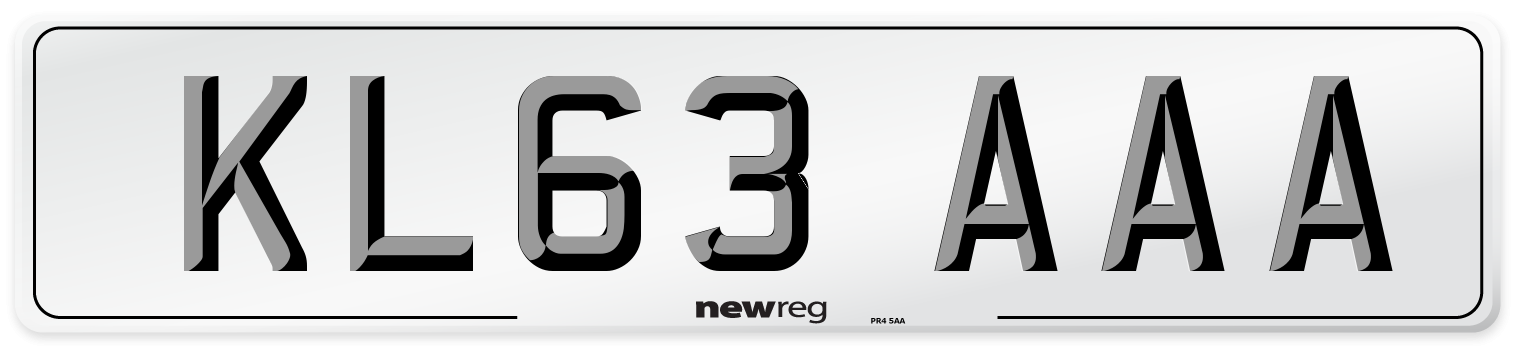KL63 AAA Number Plate from New Reg
